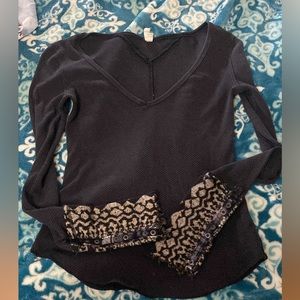 We the free (free people) dark grey thermal